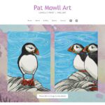 Screen grab of Pat Mowll Art website