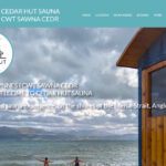 Screen grab of Cedar Hut Sauna website